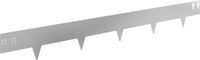 vidaXL Gazonrand 30 st 100 x 12 cm staal zilverkleurig