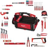 Milwaukee loodgieterset | in packout 50 cm tote toolbag | 38-delig - 4932501191