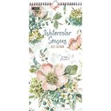LANG Verticale wandkalender 2023 aquarel seizoenen
