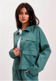 DEF Worky Jacket Dames Groen Katoen/Polyester/Elastaan Maat M