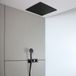 Hudson Reed Thermostatische douchekraan met omstel 2-weg inbouw modern met douchekop en handdouche - zwart | Lune