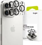 Ringke Full Cover Glass - Protecteur d'appareil photo Convient pour Apple iPhone 16 Pro / 16 Pro Max - Verre trempé - Compatible avec coque - Pack de 2