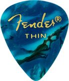 Fender Premium Celluloid 351 Shape Picks, dun, oceaanturquoise, 12-pack