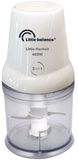 LITTLE BALANCE 8586 Little hakmolen, elektrische hakmolen, mini-mixer, kom 500 ml, 4 roestvrijstalen messen, 400 W, wit