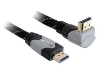 Delock Câble HDMI 1.4 HDMI Haute Vitesse 3m Noir, Gris