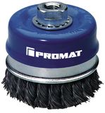 Promat/Tecwerk Potborstel | d. 120 mm draaddikte 0,5 mm | staal | 6500 min-¹