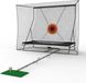 Golf filet d'entraînement - Filet d'entraînement durable - 3,05 x 2,44 m - Avec système de retour de balle - Cadre en métal - Convient pour l'intérieur et l'extérieur - Noir
