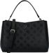 GUESS Tisha Girlfriend Satchel Black Logo Zwart