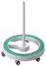 Pied pour lampes d'agrandissement, vert/gris, hauteur 69 cm, poids 10,8 kg
