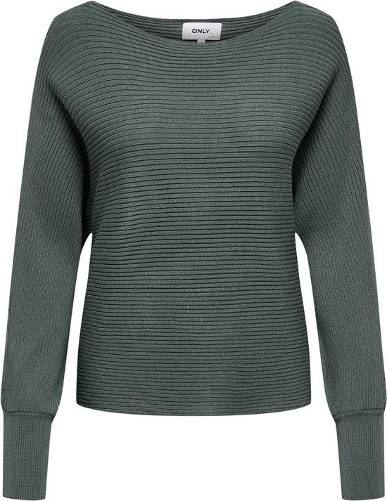 ONLY ONLADALINE L/S SHORT PULLO KNT NOOS Dames Trui - XL - Balsam Green