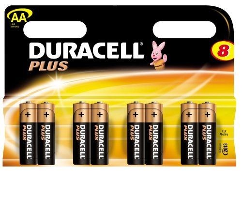 Duracell Plus AA Batterijen (8 stuks)
