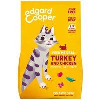 Edgard & Cooper Adult Cat - Vrije Uitloop Kalkoen en Kip - Kibbles - 2 x 2 kg