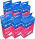 FLWR - T5597 Megapack Zwart en Kleur Inktcartridges - Geschikt voor Epson