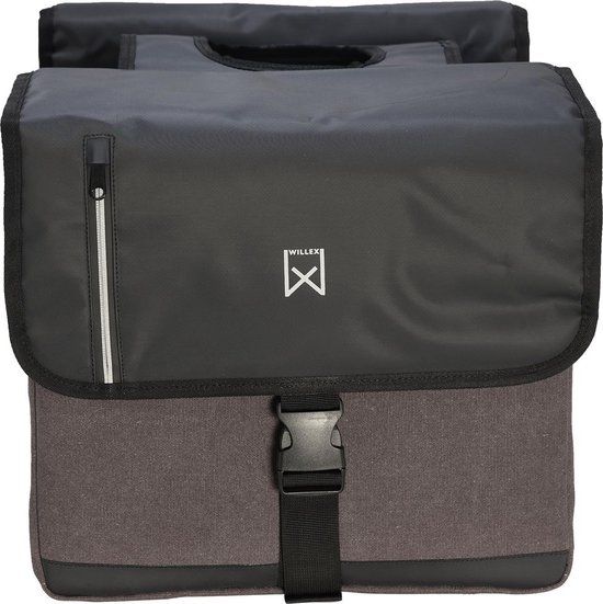 WILLEX Dubbele Businesstas 30L Grijs/Zwart - 5425023137550