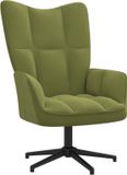 vidaXL Relaxstoel fluweel lichtgroen