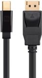 Monoprice 15888 DisplayPort kabel 0,46 m Mini DisplayPort Zwart