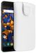 mumbi Echt leren hoesje compatibel met OnePlus 5 hoes leren tas case wallet, wit