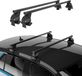Menabo Stahl dakdragers, bagagedrager voor Audi A3 8L1, 5-deurs, 1996-2003, zwart, 2 stuks