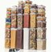 Sans marque Ensemble de rangement de cuisine de 32 pièces – Contenants alimentaires hermétiques avec étiquettes et stylo – Polypropylène transparent – Couvercle à clip – Lavable au lave-vaisselle