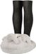 Apollo Grote voetenwarmer slof - olifant - grijs - one size - 30 x 27 cm - polyester - dierensloffen