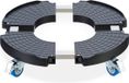 Merkloos Relaxdays Plantentrolley - verstelbaar - Ø 40 - 51,5 cm - max. 200 kg - binnen - buiten