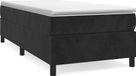 Boxspring Boxspring avec matelas velours noir 80x200 cm