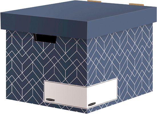 Bankers Box Decor Opbergbox - A4 - Urban Leiblauw - 5 stuks