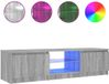 vidaXL Tv-meubel met LED-verlichting 140x40x36 cm grijs sonoma eiken