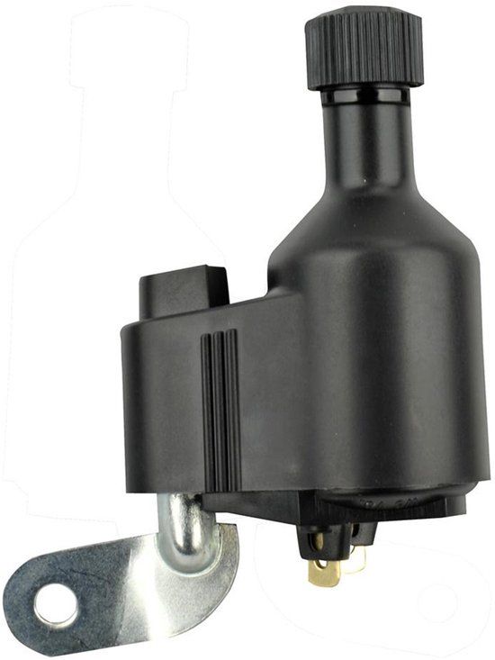 fischer MTS MarkenTechnikService Fiets-dynamo links, met overspanningsbeveiliging, Zwart