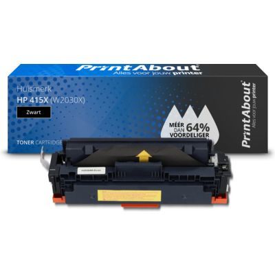 PrintAbout Huismerk HP 415X (W2030X) Zwart Toner - Hoge capaciteit