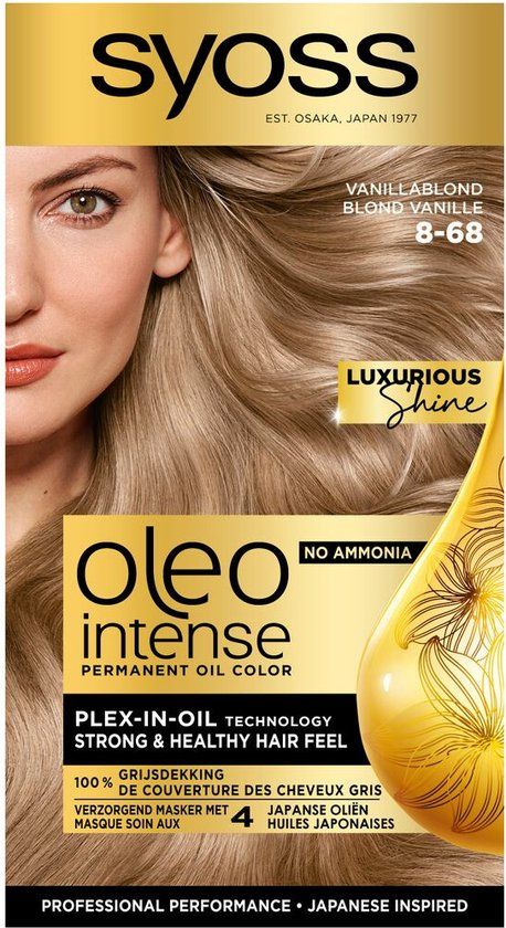 Syoss Oleo Intense 8-68 Vanillablond Permanent Hair Dye