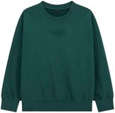 Guess Oversized sweater voor kinderen L5YQ22-KAV34 slim blauw Katoen Lange mouw Ronde hals Logo Herfst/Winter 2025 Mannen 12 jaar Casual