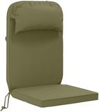 vidaXL - Zon - Ligzitzak - Kussen - 100% - Polyester - Olijfgroen - 55 - x - 124 - x - 5 - cm