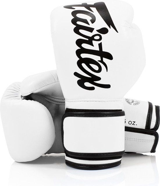 Fairtex BGV14 Microfiber Bokshandschoenen - Wit - 14 oz