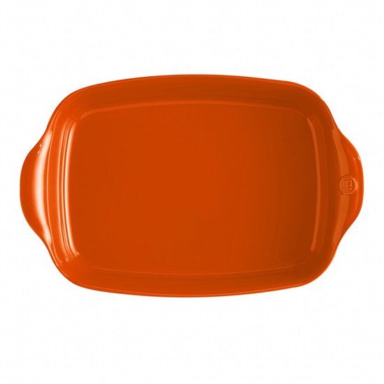 Emile Henry Ovenschaal - Toscane - Oranje - Aardewerk - 42 x 27 x 8.5 cm