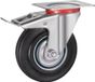 Bolt Edge Roulettes pivotantes avec frein - Jeu de 8 - 125 mm - Roulettes de transport - Roues robustes - Capacité de charge de 40 kg