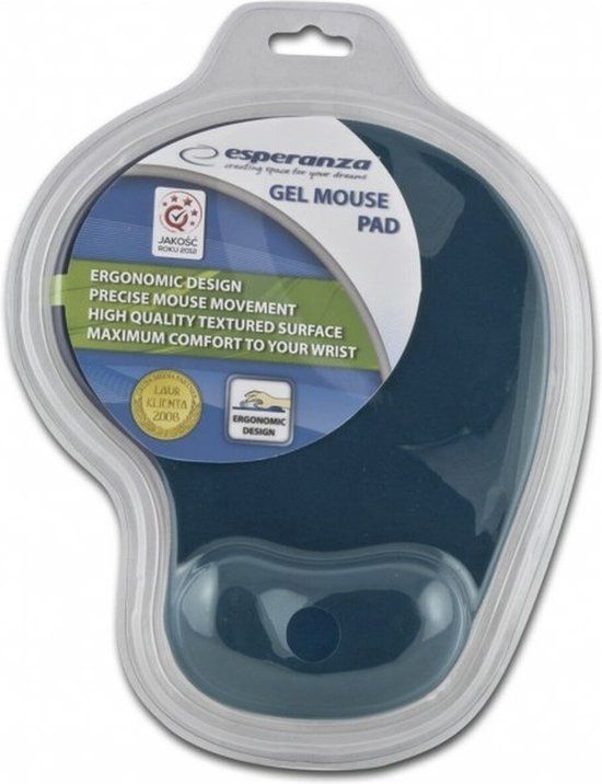 Esperanza Ergonomische Gelmuismat met Polssteun - Blauw