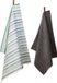 Ten Cate Serviettes et torchons Ensemble - Coton - Gris et Vert