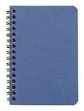 Clairefontaine 785924C Collectie Nomaddict (ex Age Bag) Notitieboekje met Spiraalbinding Blauw - 9x14 cm - 100 Pagina's Kleine Ruitjes - Wit Papier 90 g - Omslag Glanskarton met Lederkorrel