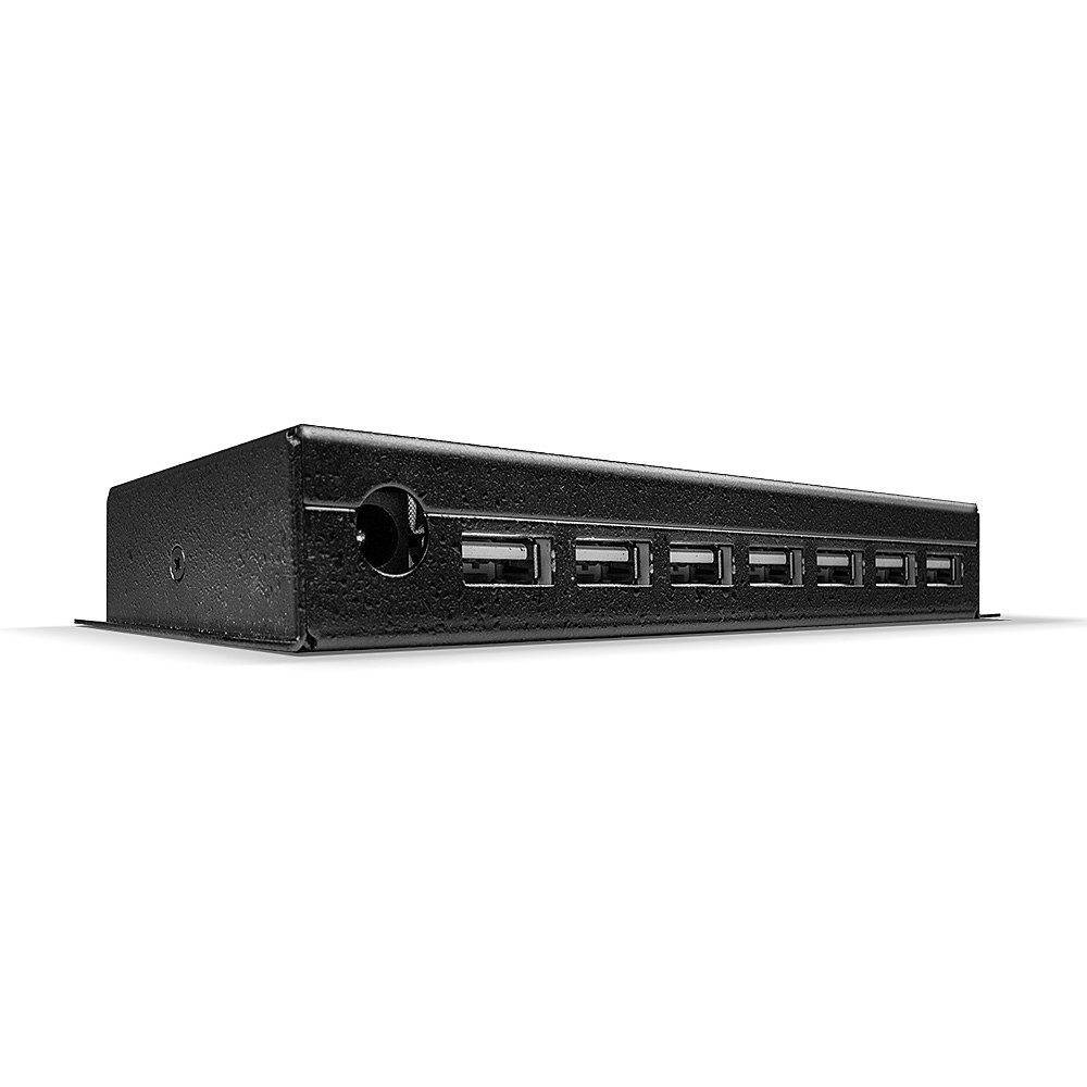 LINDY 7-Port USB 2.0 Hub - Zwart