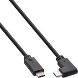 INLINE USB 3,2 Gen,2 kabel - USB Type-C stekker/stekker schuin - zwart - 0,5 m (35706W) merk