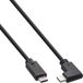 INLINE USB 3,2 Gen,2 kabel - USB Type-C stekker/stekker schuin - zwart - 0,5 m (35706W) merk