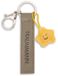 NICI Sleutelhanger droomman imitatieleren band olijf 10cm met ster