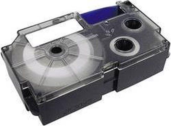 Casio XR-18RD1 Labeltape Rood/Zwart 18mm