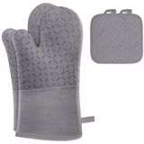 MILcea Ovenhandschoenen, set van 4 (grijs)