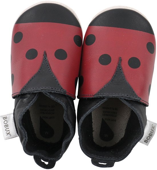 Bobux babyslofjes Red & black ladybird Maat: S 11 2 cm
