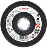 Bosch disque lamelle 115mm G120 Fiber X-LOCK