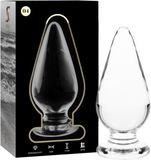 NEBULA IBIZA™ NEBULA SERIES BY IBIZA™ - MODEL 4 | ANAL PLUG BOROSILICATE GLASS 11 X 5 CM CLEAR