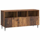 vidaXL TV Kast met lade Oud hout 102 x 34,5 x 50 cm Bewerkt hout
