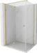 Mexen Mist-F douchecabine pliable gauche 100 x 120 cm, transparent, or brossé